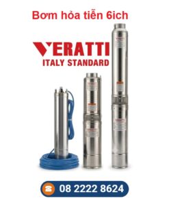 Bơm chìm giếng khoan Veratti – hotline 08 2222 8624