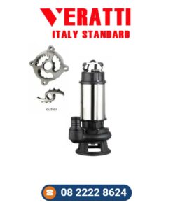 Bơm chìm nước thải cánh cắt rác Veratti SVm10-10-0.75DF/SV10-10-0.75D – hotline 08 2222 8624