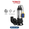 Bơm chìm nước thải mặt bích Veratti VR VRm cánh cắt rác