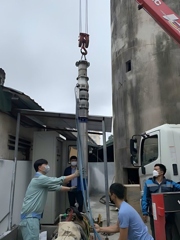 Nước sạch Hà Nội – Bơm chìm giếng khoan