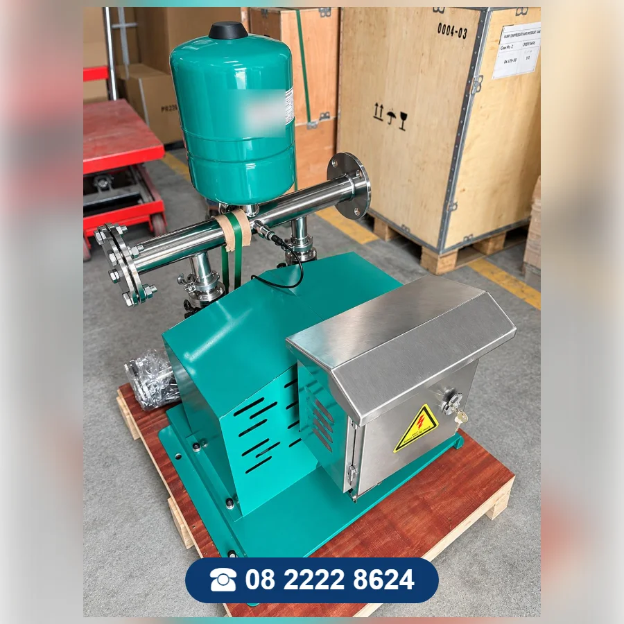 Hệ 2 bơm tăng áp biến tần Beluno 2IVT – bình tích áp, tủ điện inox Hệ 2 bơm tăng áp biến tần Beluno 2IVT – bình tích áp, tủ điện inox