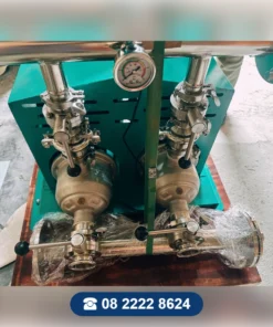 Hệ 2 bơm tăng áp biến tần Beluno 2IVT – van, đồng hồ áp